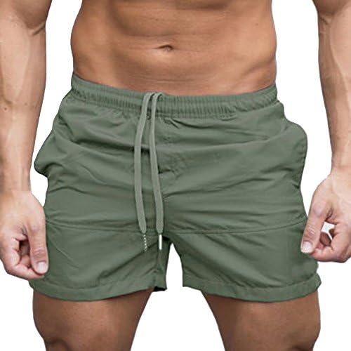 מכנסיים קצרים מזדמנים לגברים של Beuu 5 אינץ 'חריץ מטען קדמי שטוח צ'ינו מכנסיים קצרים קיץ אימון אימון דק כושר