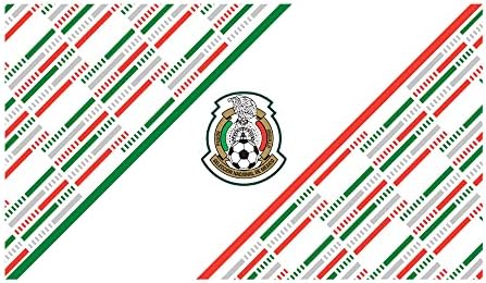 נבחרת לאומית מקסיקנית רקע אלכסוני קו מנוקד 17 עוז בקבוק מים נירוסטה, 17 אונקיה, רב צבעוני