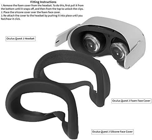 HJA Oculus Quest 2 כרית כיסוי פנים סיליקון - Oculus Quest 2 אביזרים