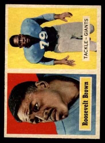 1957 Topps 11 Roosevelt Brown New York Giants-Fb NM Giants-Fb Morgan St