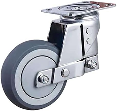 גלגל אוניברסלי של LARRO שקט עם גלגל אנטי-סיסמי של גלגל קפיץ, לציוד כבד, שער, גלגלים תעשייתיים 1 יח '