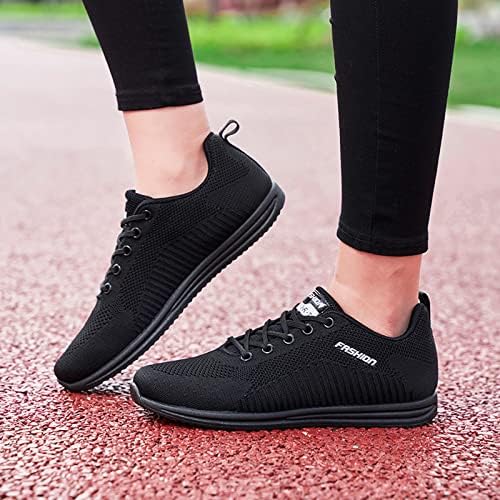 נעלי ספורט אופנה של נשים מחליקות על נעלי אתלטיקה גבוהות עור גבוהות רשת נושמת חיצונית ריצה ספורטיבית