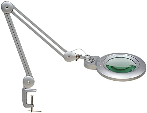 Bemelux Bifocals מנורת שולחן מגדלת עם מהדק, 5 דיופטר עם 20 דיופטר, עדשה ניתנת לניתוק בגודל 6 אינץ