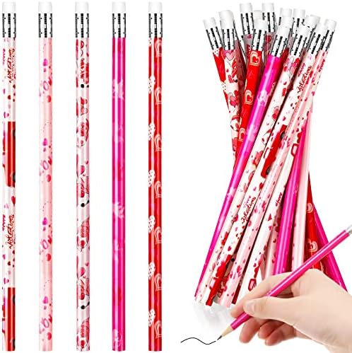 1000 יחידות בתפזורת עפרונות עם מחק לב עיפרון עבור בנות עץ עיפרון סט עיפרון חבילת ולנטיין עיפרון לילדים