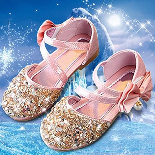 ילדות ילדות נעלי שמלת קריסטל סנדלי נסיכה נצנצים סנדלי ילדים באביב נעלי שמלת פעוטות בנות בנות