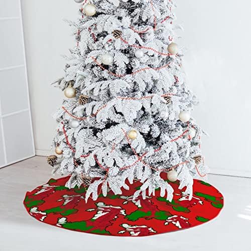 מפת הדגל הוולשית חצאית עץ חג המולד קטיפה רכה אדומה מכוסה למסיבת חג המולד קישוטים חגיגיים מקורה חיצונית