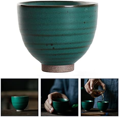 Upkoch Ceramic Water Cup 2 PCS קרמיקה כהה יפנית עתיקה כוס תה ירוק בית יצירתי כוס תה קטן הגשת כלי תה רטרו גולמי