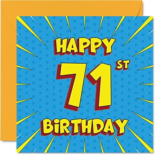 דברים 4 כיף כרטיסי יום הולדת 71 לגברים אישה - ספר קומיקס - כרטיס יום הולדת שמח לסבתא סבתא מטפלת