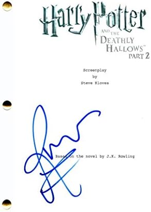 רופרט גרינט חתום על החתימה הארי פוטר ואוצרות המוות חלק 2 תסריט קולנוע מלא - בכיכובו של דניאל רדקליף,