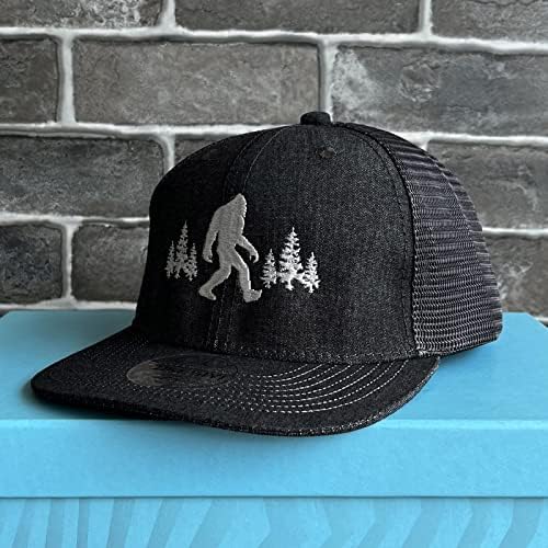 כובע Bukesiyi Sasquatch כובע Bigfoot רקום כובע בייסבול מתכוונן לגברים נשים