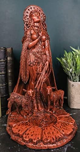 אברוס מתנה אלת קלטית של אש פסל פסלון פטרון של תקווה שירה רפואת בעלי חיים ברפואת אביב פוריות ברידג'ט פסלון בפסל