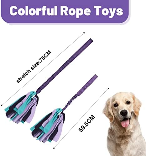 צעצועי כלבים אינטראקטיביים של Wodoca, צעצועי חבל כלבים לעיסות אגרסיביות -משיכת חבלים של צעצועי