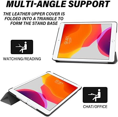 Deokke תואם ל- iPad 6/5 Case iPad Air 2/Air 1 Case, iPad 9.7 אינץ 'מארז עם מגן מסך של 2 יחידים גב קשה,