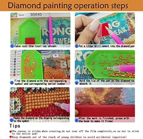 Qxqianxiye 2 חבילה 5D ערכות ציור יהלומים למבוגרים 12 * 16 אינץ