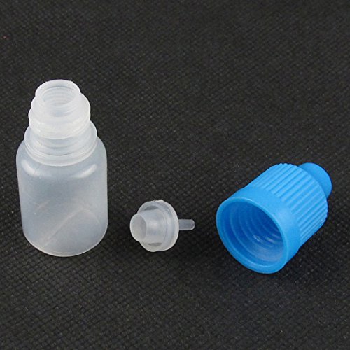 3 מיליליטר ריק טפטפת בקבוקי נוזל פלסטיק מיץ סחיט מובטח בפני ילדים כובע 10 יחידות כחול כובע