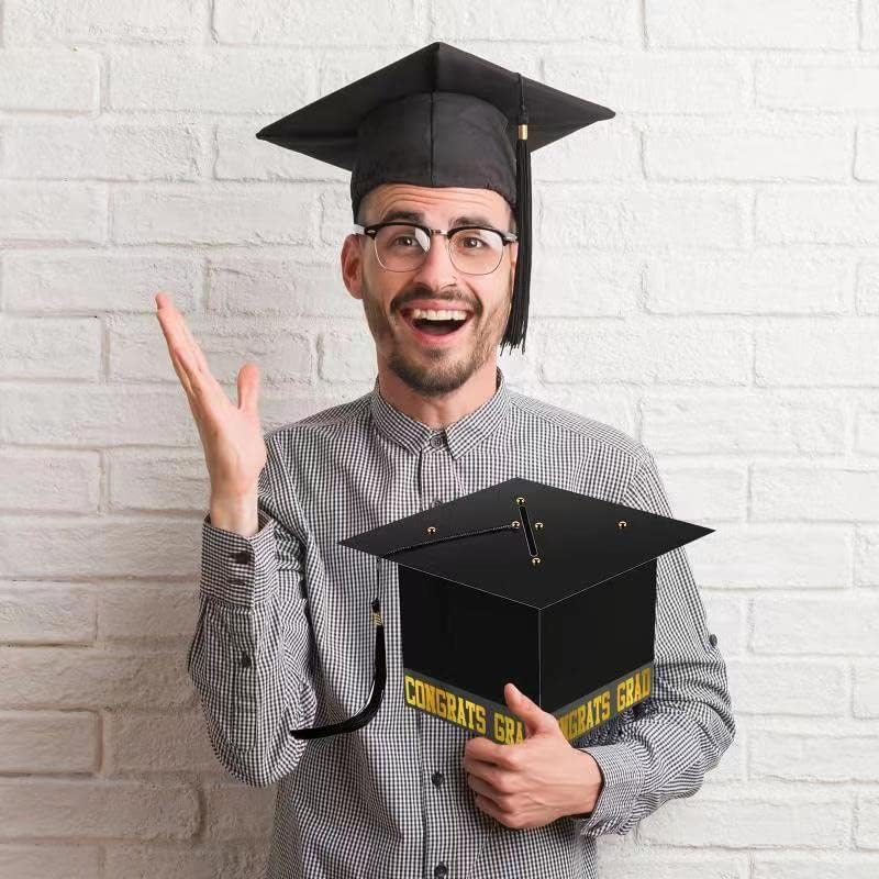 2023 קישוטים לתיבות כרטיס סיום מזל טוב עם מחזיק תיבת כובע ללימודים לסיום סיום סיום סיום סיום סיום