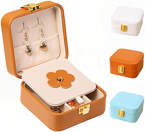 קופסת תכשיטים קטנה של Yihao, תיבות מארגני מארגני נסיעות לנשים מחזיק אחסון בתפזורת, תיבת תכשיטים