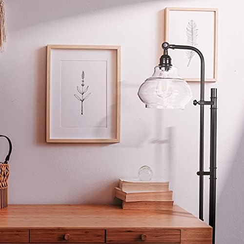 מנורת רצפה לד של ברייטק אוסטין, מנורה תעשייתית לחדרי מגורים ומשרדים, מנורת עמידה מודרנית של אמצע המאה עם ראש