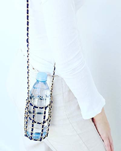 ארנק מחזיק בקבוקי מים סרוגה עם קלע כתף גוף צולב - גודל סטנדרטי, גם לשימוש חוזר, בקבוק הבקבוק ההידרו שלך - בחר