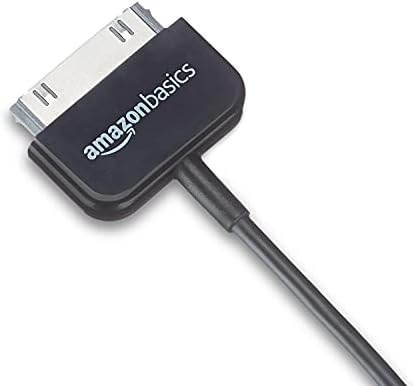 יסודות אמזון אפל מוסמך 30 פינים ל- USB כבל טעינה עבור Apple iPhone 4, iPod, iPad דור שלישי, 3.2