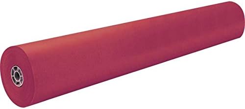 פאקון קשת קל משקל צמד-גימור קראפט נייר רול, 3-רגליים על ידי 1000-רגליים, סקרלט