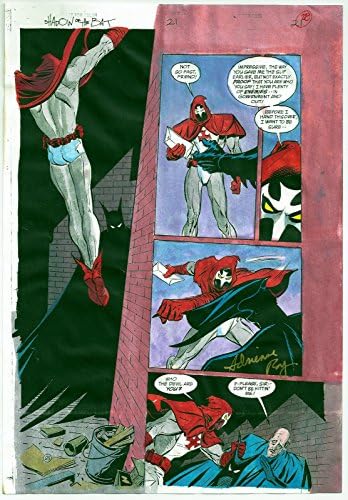 באטמן צל העטלף 21 1993 עמוד 21 צבוע מקורי חתום אדריאן רוי