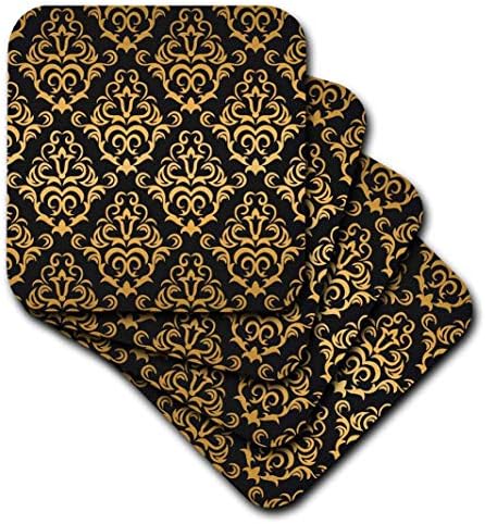 3drose - אן מארי באו - Sparkle - פו זהב בוקה קונפטי על שחור - תחתיות