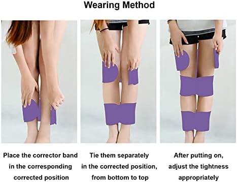 X o פס מתקן מסוג רגליים, חגורת תיקון רגליים יישור מתכווננת נושמת יישור אלסטי ותיקון לולאה מונע החלקה