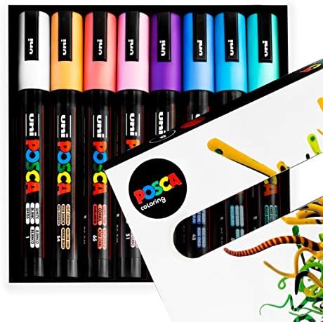 ArtGecko A4 Sketchbook - Shet Black Card - 200GSM - 40 Sheets + PC -5M ערפילית של 8 עטים