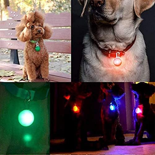 OSTEIN 1PC LED LED בטיחות כלבים אור - קליפ -און LED LED TAG LIGHT לצווארוני כלבים, 3 מצבי אור תליון אור