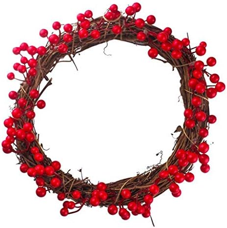 קישוט לחג המולד של XIOS 2022 פירות יער תלויים לחג המולד זר קישוט לחג המולד אדום 30/35/40 סמ