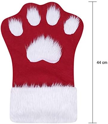 גרבי חג המולד של חג המולד חתול כלב כפה קנדי ​​שקיות מתנה גרביים לחג המולד תיקי תלייה שקע חג המולד מחזיקי