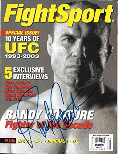 רנדי קוטור חתם על מגזין פייט ספורט 2003 2004