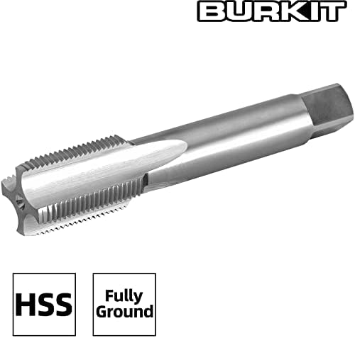 Burkit M33 x 1 חוט ברז על יד שמאל, HSS M33 x 1.0 ברז מכונה מחורצת ישר