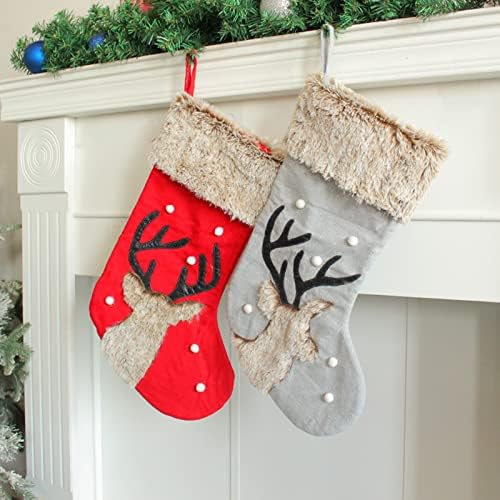 גרבי מתנות ממתקים גרביים מותאמים אישית לקישוטים לבית חג המולד ואביזר מסיבות לילדים עונת החג המשפחתית תפאורה