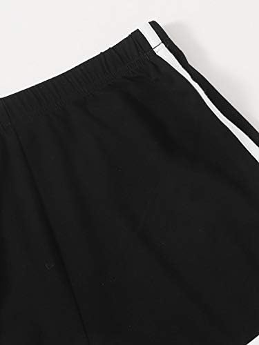 מכנסיים קצרים של Aiebo לנשים מכנסי מסלול מחייבים מנוגדים