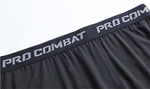 מכנסי דחיסה של HSSDH לגברים חבילה, מכנסי חותלות יוגה פעילים לגברים המריצים מכנסי אימון ספורט ספורט