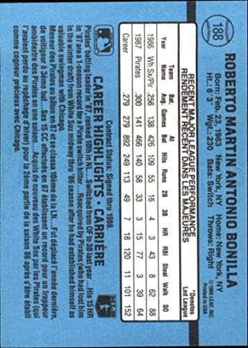 1988 דונרוס/עלה 188 בובי בונילה אקס/נ.מ. פיראטים