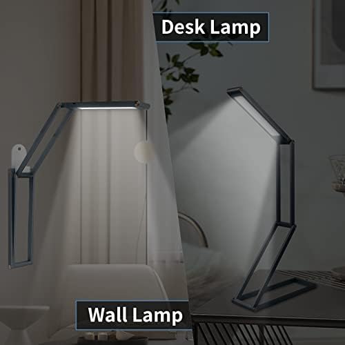 מנורת שולחן LED מתקפלת - קיפול אור טעינה נטענת ניידת אור עם 3 הגדרות בהירות - לבית, קריאה, לימוד,