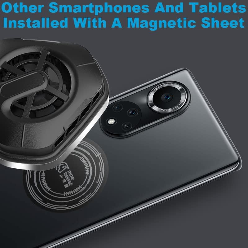 טלפון מקרר yvweos נייד טלפון טלפון מגנט טלפון מגנטי רדיאטור מאוורר 2A תואם לכל הנייד והאייפד למשחקים,