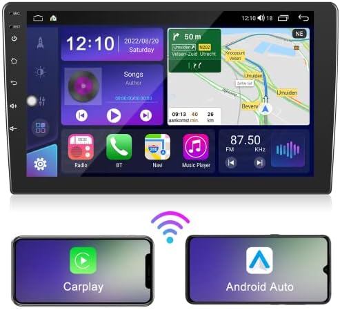4G+64G+אוקטה-ליבת סטריאו סטריאו אלחוטי Carplay Android Auto, 9 מסך מגע IP