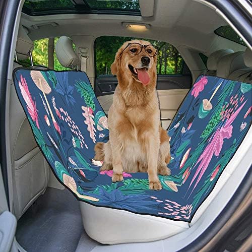 מותאם אישית מייפל יער צבוע עיצוב סגנון רטרו הדפסת רכב מושב מכסה לכלבים עמיד למים החלקה עמיד רך