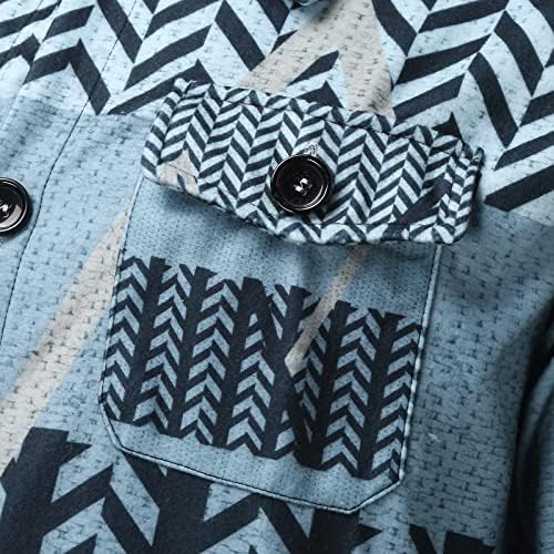XXBR 2022 חולצות ז'קט חדש של ז'קט נופל שרוול ארוך כפתור אופנה למטה צמרות בוהו אתני הדפס כיסים כפולים