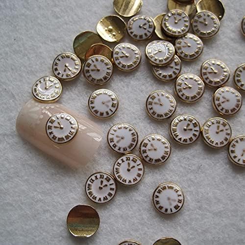 100 יחידות 3 חמוד שעון נייל אמנות קסם שעון ציפורניים בלינג אופנה ייחודי ציפורניים אביזרים תכשיטי אבני חן