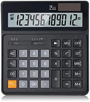 מחשבון שולחן עבודה MJWDP מחשבון חשבונאות פיננסית מחשבון סולארי 12 ספרות מסך גדול מחשבון נייד כוח כפול