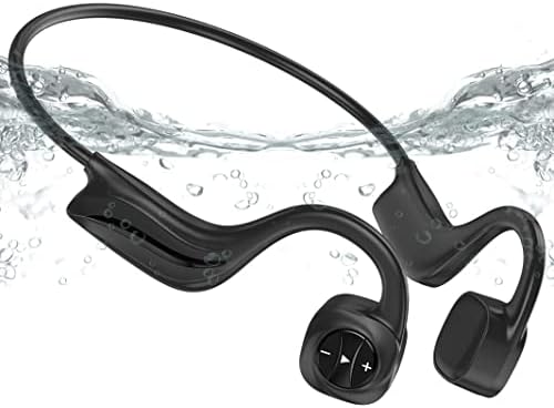 אוזניות הולכה של עצמות שחייה, אוזניות אטומות למים IPX8, אוזניות ספורט אלחוטיות של Bluetooth Open Eary עם