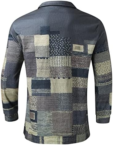 XXBR 2022 חולצות ז'קט חדש של ז'קט נופל שרוול ארוך כפתור אופנה למטה צמרות בוהו אתני הדפס כיסים כפולים