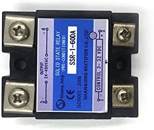 מוניטין של ILAME ממסר מצב מוצק SSR 40A 60A 80A 100A קלט PAHSE יחיד 3 ~ 32VDC פלט 35 ~ 480VAC