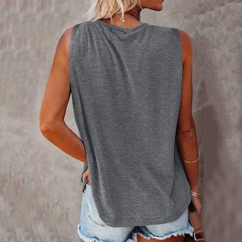 חולצות חמודות של Xiloccer לנשים נשים קיץ ללא שרוולים, חמניות חמניות גופיות גופיות חולצות חולצות חולצות