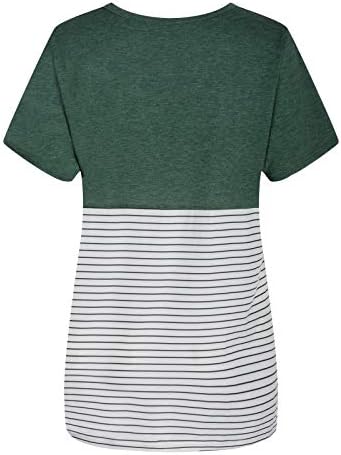 חולצות קיץ רופפות לנשים 2023 טרנדי מזדמן מודפס חולצות קל משקל קצר שרוול